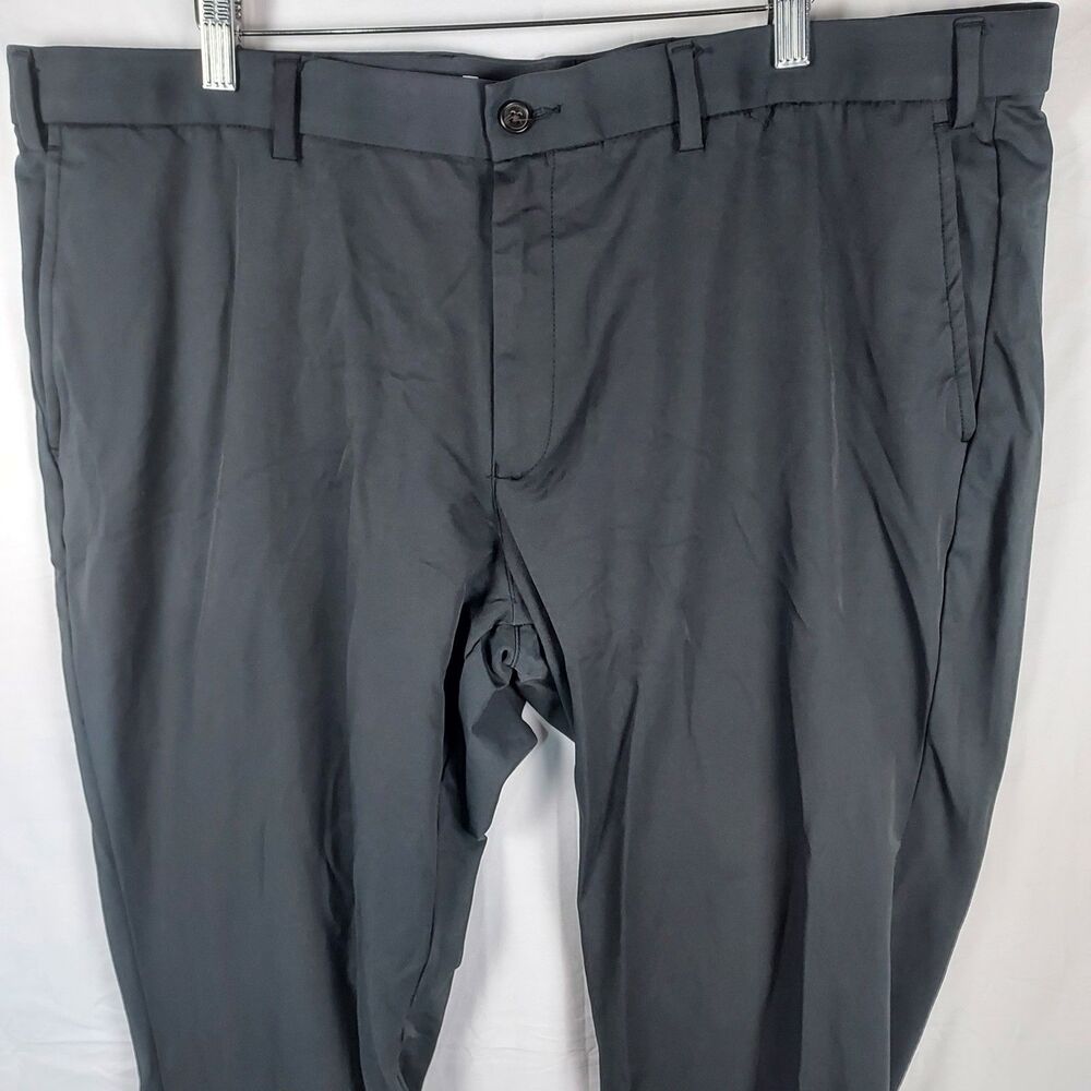 Lauren Ralph Lauren Men’s Stretch Cotton Blend Dress Pants 42x30 Gray Slim Fit - Picture 3 of 11